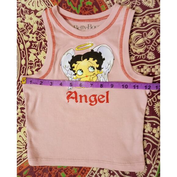 Betty Boop by Goodie Two Sleeves Graphic Baby Tank Top Women's Retro Pinup SZ XS - Picture 5 of 6